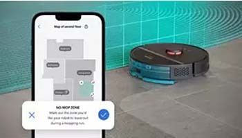 Контролирайте къде е позволено да почиства роботът