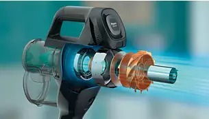 Моторът PowerBlade е разработен за висока скорост на въздуха