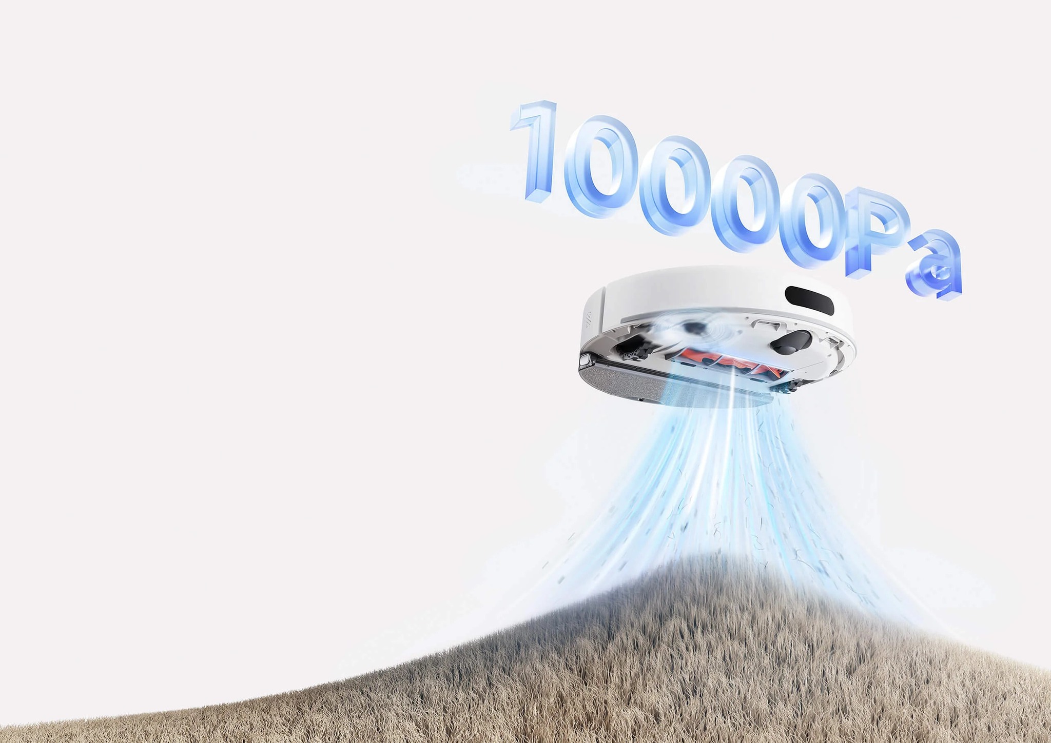 Мощен всмукателен вентилатор от 10000Pa*.Бързо и мощно засмукване за упорит прах