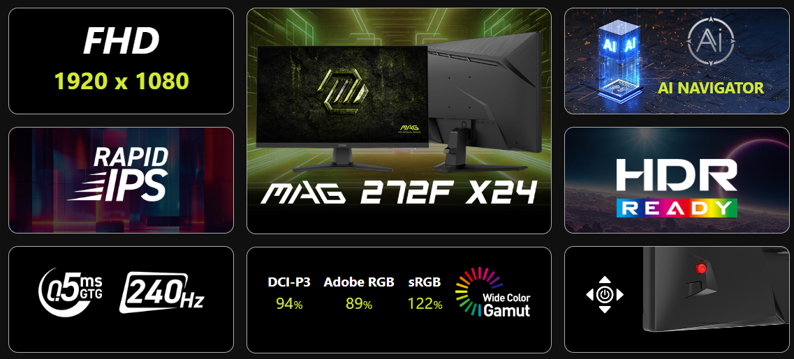 MSI 27 MAG 272PF X24 Gaming