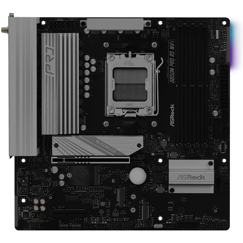 ASRock B850M Pro RS WIFI 6E socket AM5