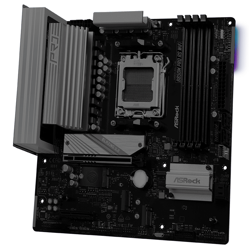 ASRock B850M Pro RS WIFI 6E socket AM5