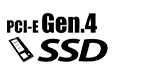 PCIe Gen 4 Storage support logo