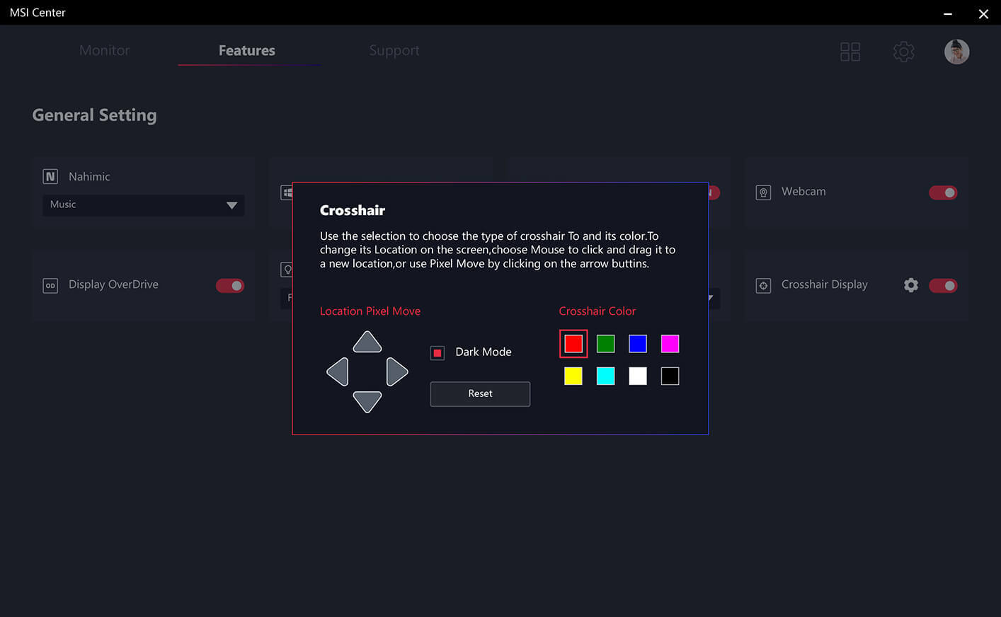 MSI Center Crosshair