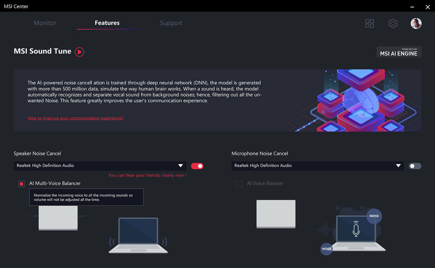 MSI Center MSI Sound Tune