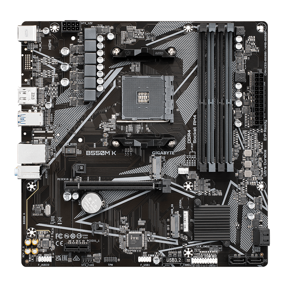 Gigabyte B550M K 665695 B550M-K на топ цена - PIC.bg
