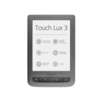 <span>Електронна книга</span> EBOOK ЧЕТЕЦ POCKETBOOK TOUCH LUX 3 PB626(2), 6", СИВ <span class='catalog-num-in-name'>POCKET-BOOK-PB6262-GR</span> - 