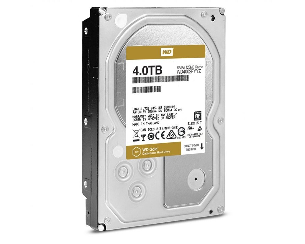 Твърд диск Western Digital Gold Datacenter 4TB 3