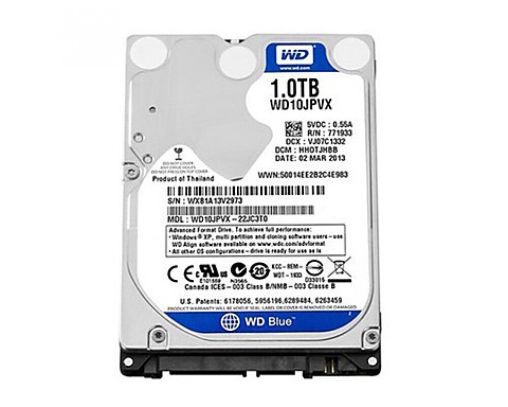 Твърд диск 1TB 2.5" HDD Western Digital в кутия ORICO 2