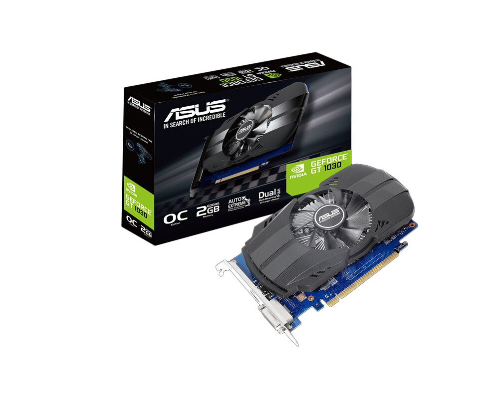 Видеокарта ASUS Phoenix GeForce GT 1030 OC Edition 2GB GDDR5 2