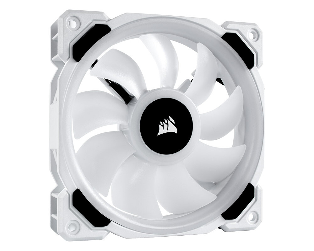 Вентилатор CORSAIR LL120 RGB White 120mm Dual Light Loop RGB LED PWM Fan 3 Pack with Lighting Node PRO 3
