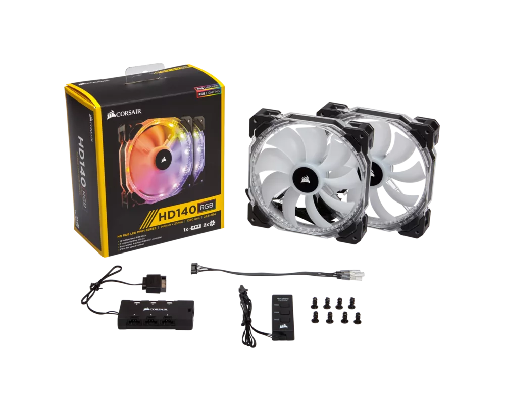 Вентилатор Corsair HD140 RGB LED High Performance 6