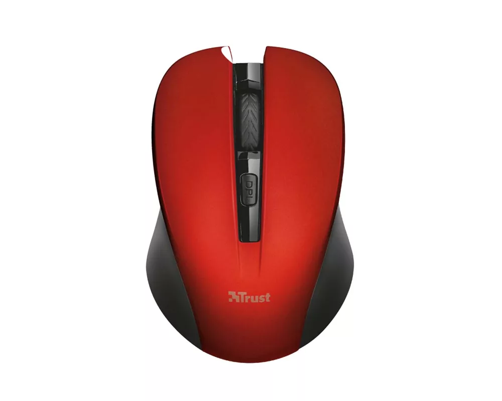 Мишка TRUST Mydo Silent Wireless Mouse RED 2