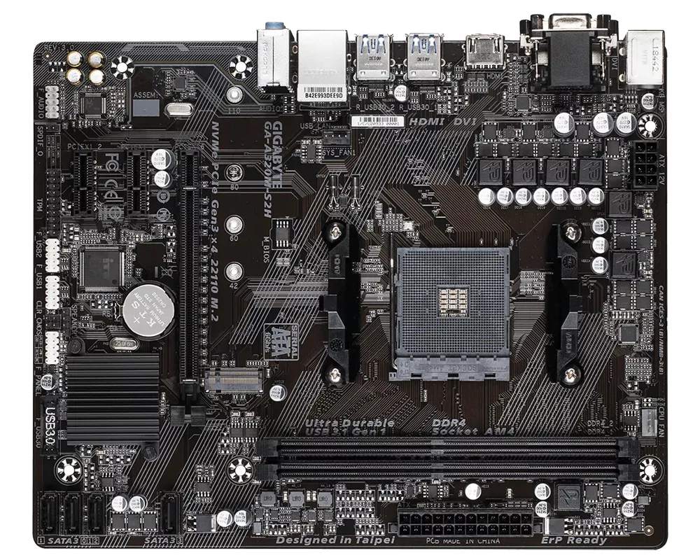 Дънна платка GB A320M-S2H 3.1 / AM4 2