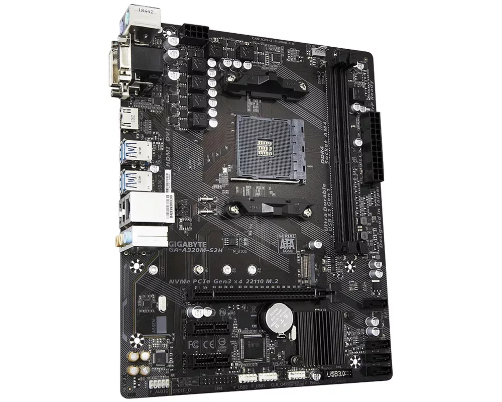 Дънна платка GB A320M-S2H 3.1 / AM4 3