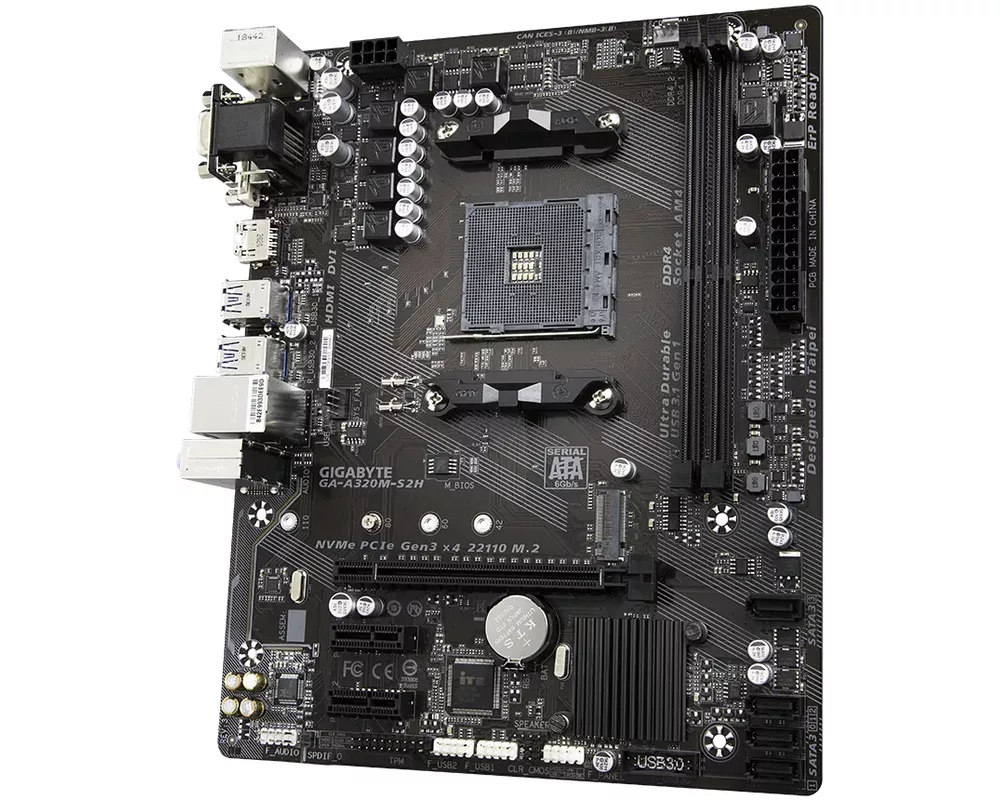 Дънна платка GB A320M-S2H 3.1 / AM4 4