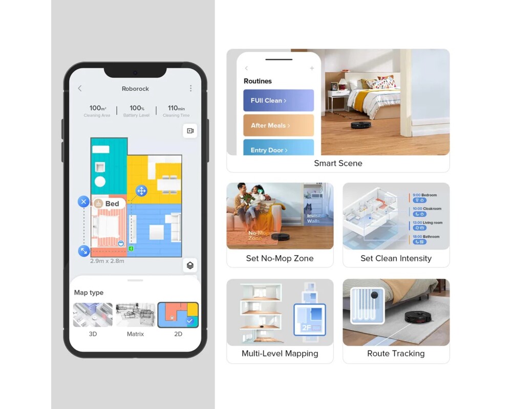 Смарт прахосмукачка Xiaomi Roborock S7 MaxV Plus 7