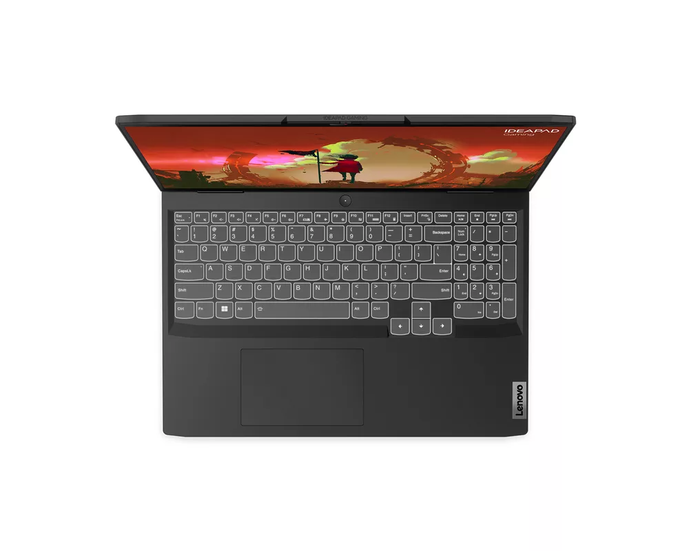 Лаптоп LENOVO Gaming 3 AMD Ryzen 7 6800H 16inch WUXGA AG 350N 165Hz 16GB DDR5 512GB PCIe RTX3050 4GB DOS 2y Onyx Grey 4