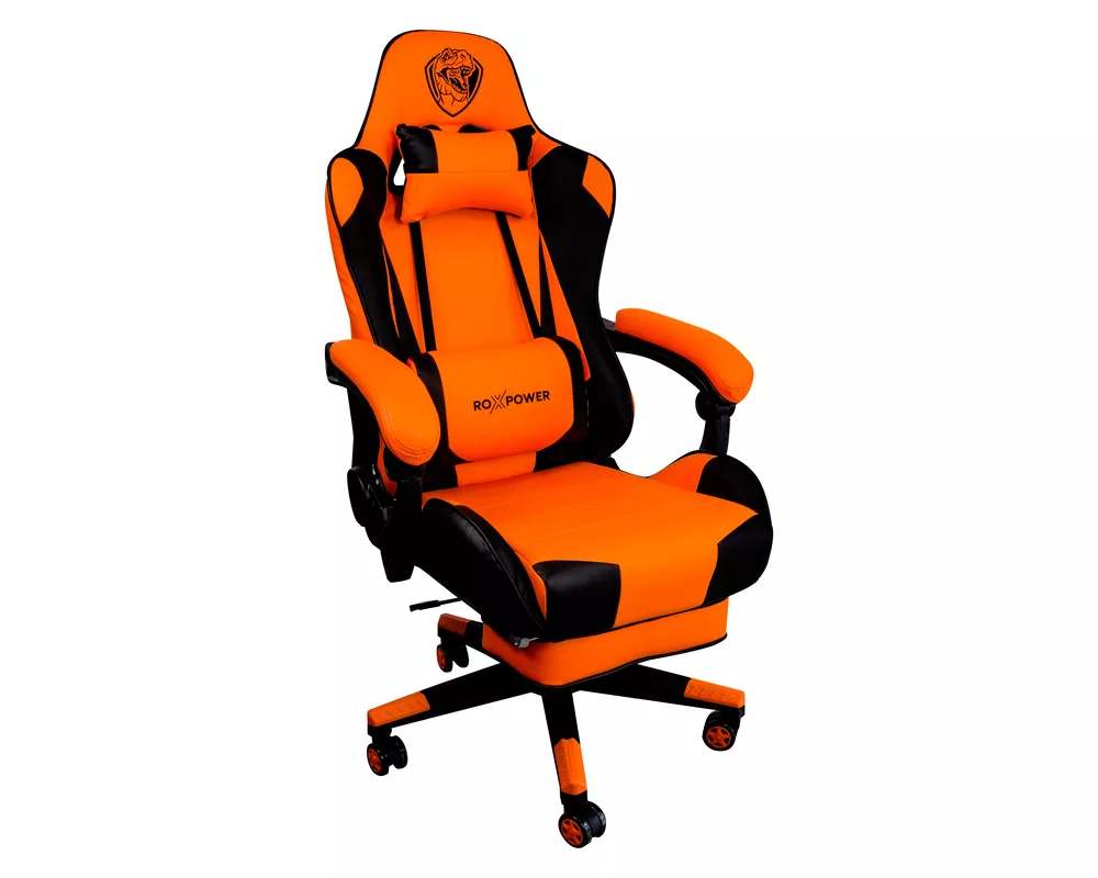 Геймърски стол Гейминг стол ROXPOWER Gaming T-ROX GC75, оранжев 2