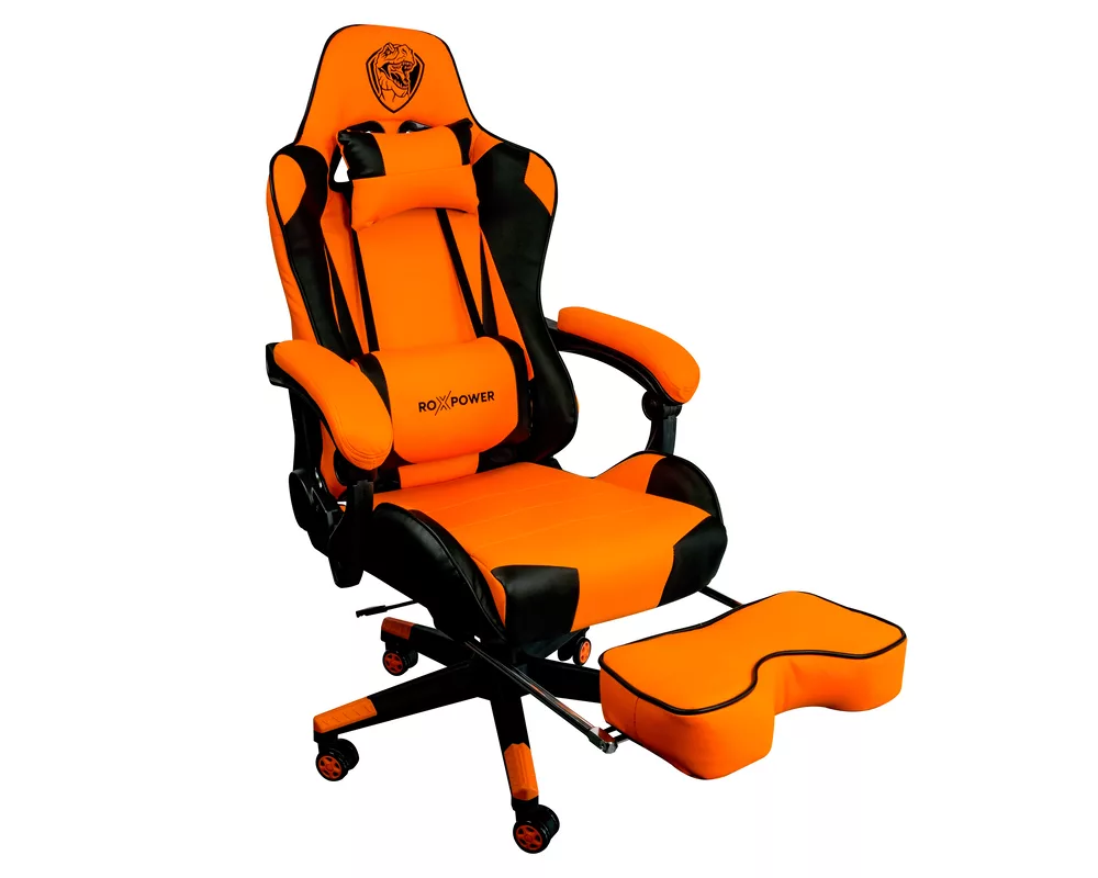 Геймърски стол Гейминг стол ROXPOWER Gaming T-ROX GC75, оранжев 3