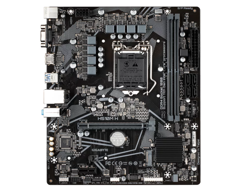 Дънна платка GIGABYTE H510M-H, SOCKET 1200, MICRO ATX 2