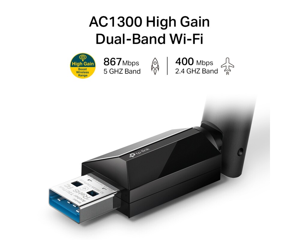 Мрежова карта TP-Link Archer T3U Plus AC1300 2 Мрежова карта TP-Link Archer T3U Plus AC1300 2