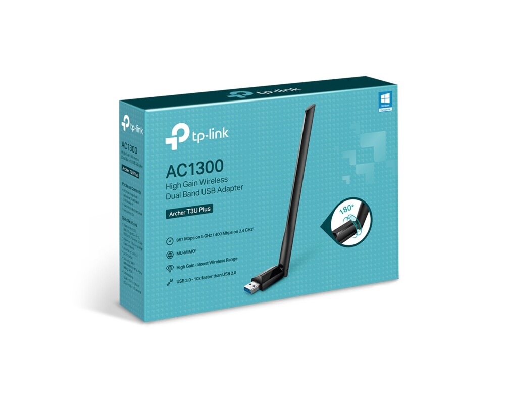 Мрежова карта TP-Link Archer T3U Plus AC1300 3 Мрежова карта TP-Link Archer T3U Plus AC1300 3