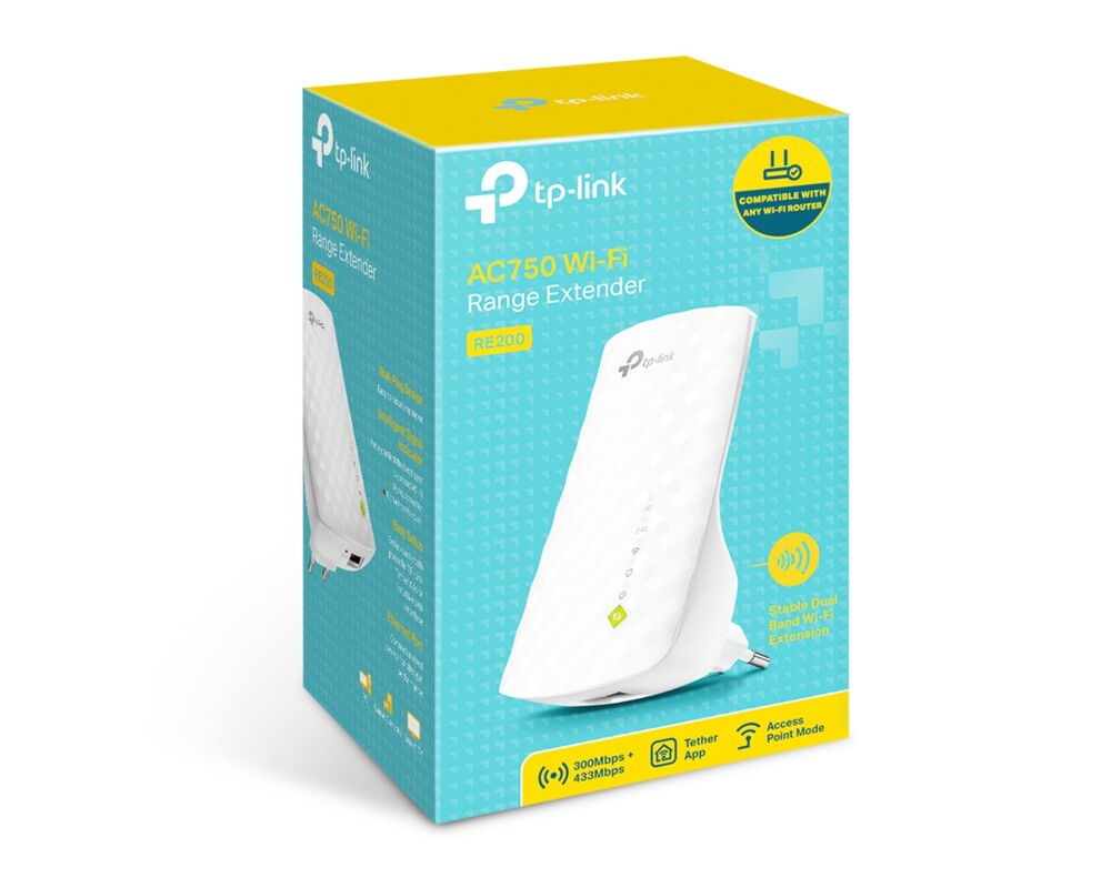 Безжичен усилвател TP-Link RE200 AC750 6