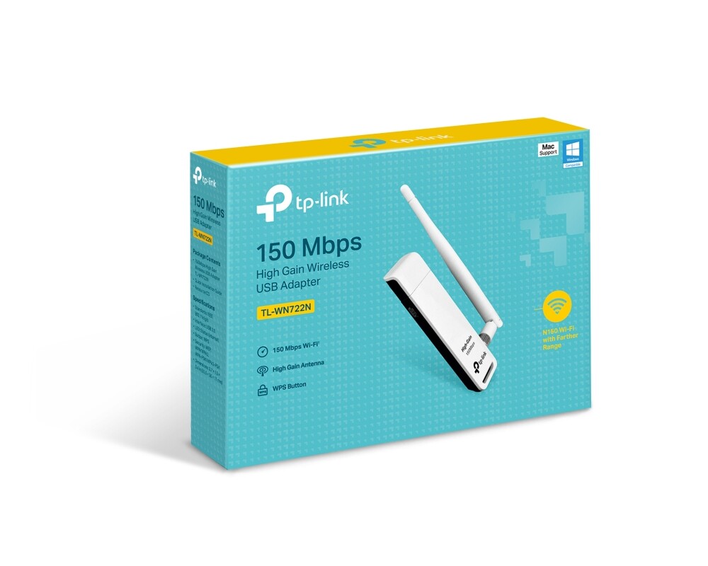 Мрежова карта TP-Link TL-WN722N Безжичен USB адаптер 7 Мрежова карта TP-Link TL-WN722N Безжичен USB адаптер 7