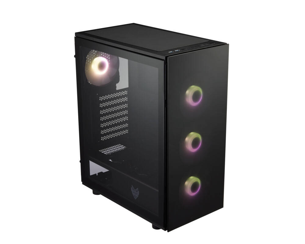 Кутия FSP CMT340 PLUS TG ATX Mid Tower, Черна 2