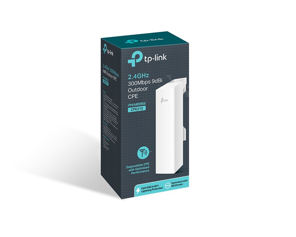 Access point (Точка за достъп) TP-Link CPE210 2.4GHz 300Mbps 9dBi Outdoor 4 Access point (Точка за достъп) TP-Link CPE210 2.4GHz 300Mbps 9dBi Outdoor 4