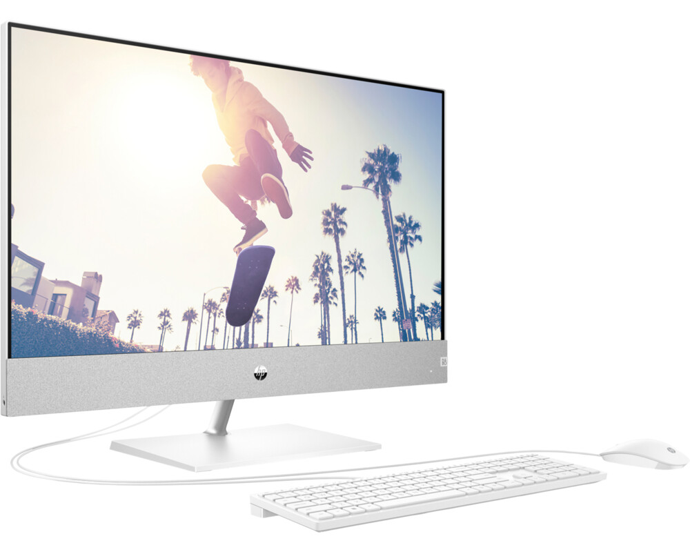 Компютър All in One HP Pavilion All-in-One Desktop Intel Core i5-12400T 27inch FHD AG 16GB 512GB SSD Non-Touch FREE DOS Snowflake White (BG) 2