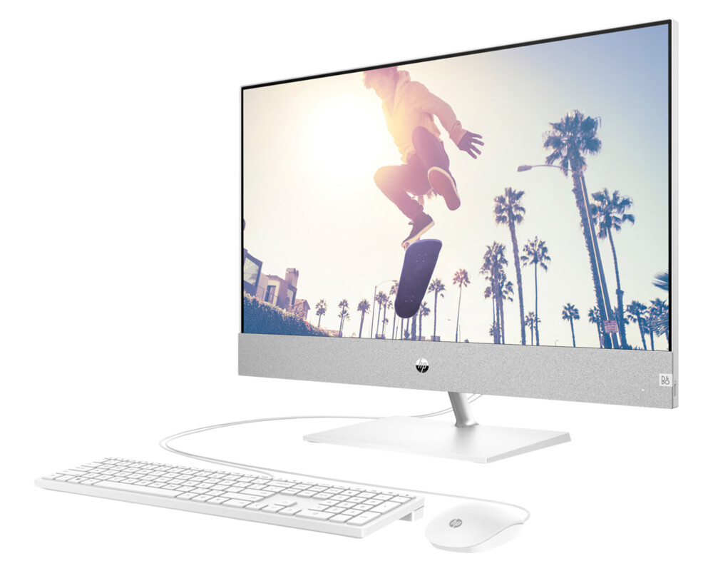 Компютър All in One HP Pavilion All-in-One Desktop Intel Core i5-12400T 27inch FHD AG 16GB 512GB SSD Non-Touch FREE DOS Snowflake White (BG) 3
