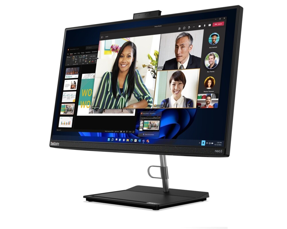 Компютър All in One LENOVO AIO ThinkCentre neo 30a 23.8inch Intel Core i5-1240P 8GB 256GB SSD DOS 3Y 3