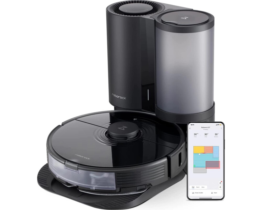 Смарт прахосмукачка Xiaomi Roborock S7 Plus, Черен 2