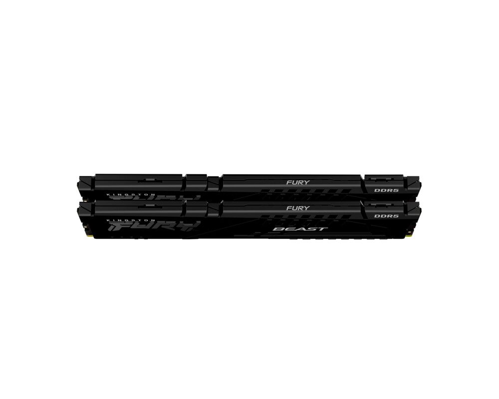 Памет Black Kingston FURY Beast 2x32GB DDR5 6000MT/s CL36 DIMM 2