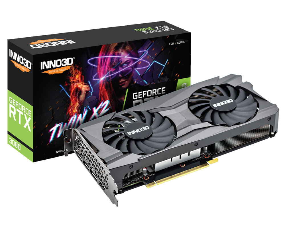 Видеокарта Inno3D GeForce RTX 3060 Twin X2 8GB GDDR6 2