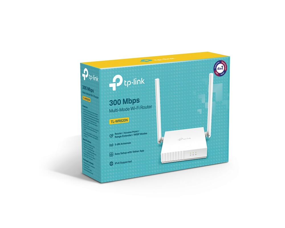 Рутер TP-LINK TL-WR820N 300 Mbps v2 4 Рутер TP-LINK TL-WR820N 300 Mbps v2 4