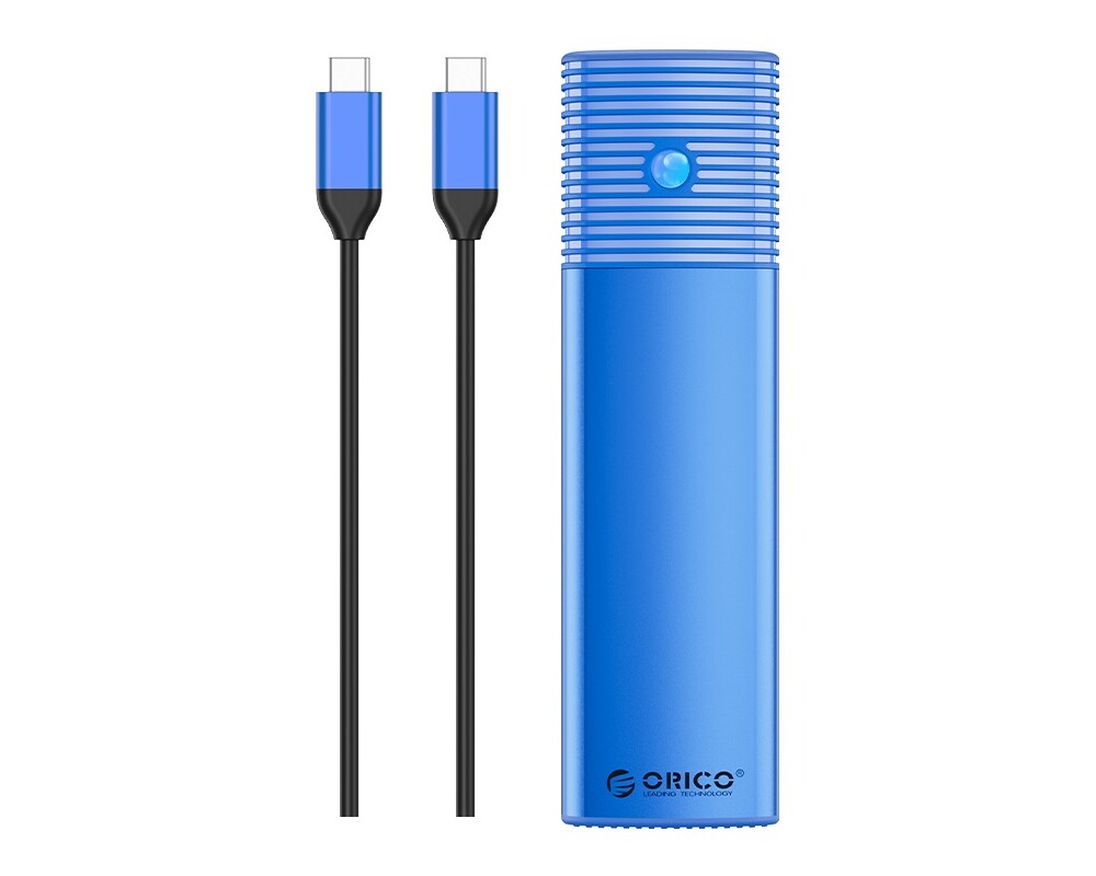 Аксесоар за съхранение Orico външна кутия за NVMe SSD, Синя 2