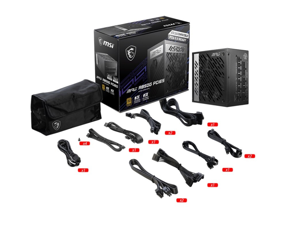 Захранване MSI MPG A850G PCIE5 5