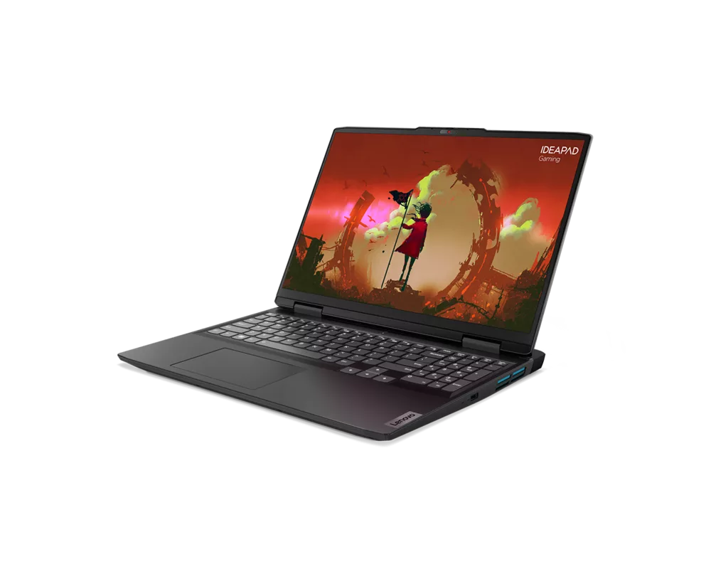 Лаптоп LENOVO Gaming 3 AMD Ryzen 7 6800H 16inch WUXGA AG 350N 165Hz 16GB DDR5 512GB PCIe RTX3050 4GB DOS 2y Onyx Grey 2