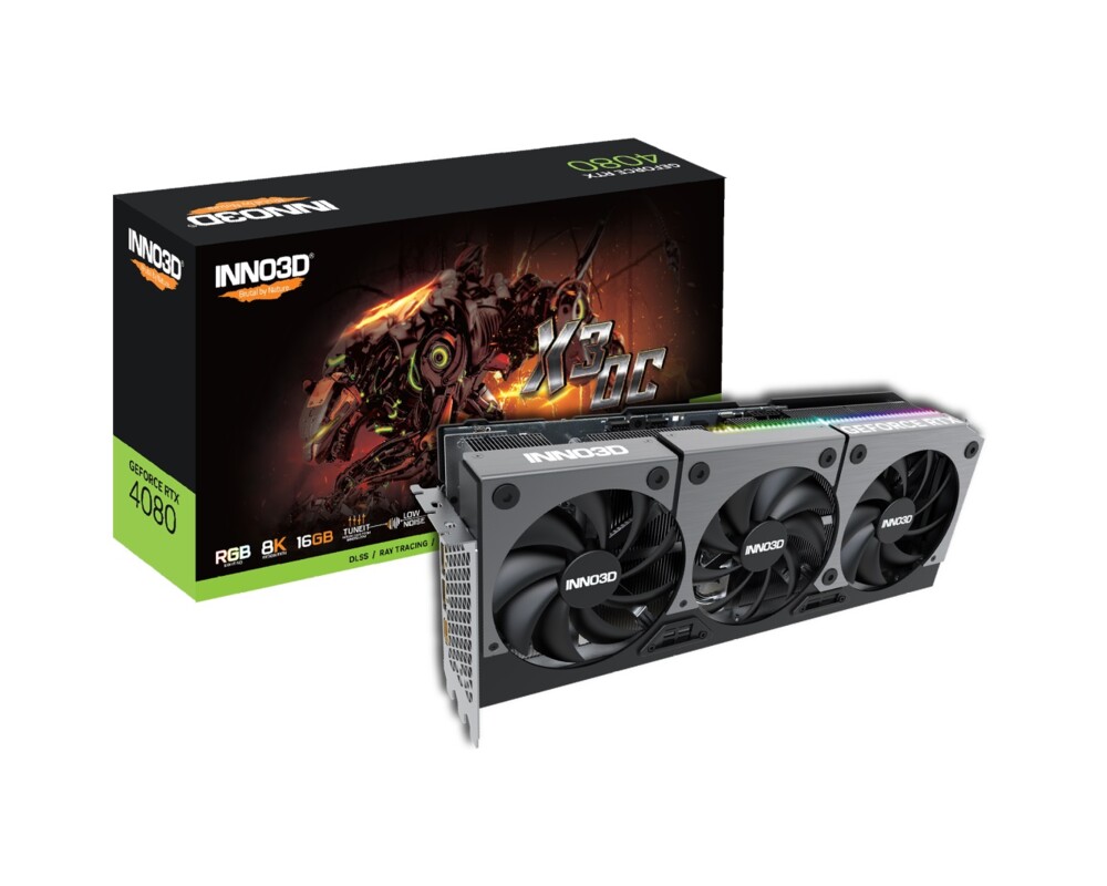 Видеокарта Inno3D GeForce RTX 4080 X3 OC 16GB GDDR6X 2
