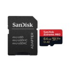 <span>Флаш карта</span> SanDisk Extreme PLUS microSDXC 64GB + SD Adapter + 2 years RescuePRO Deluxe up to 200MB/s & 90MB/s Read/Write speeds A2 C10 V30 UHS-I U8 <span class='catalog-num-in-name'>SDSQXBU-064G-GN6MA</span> - 
