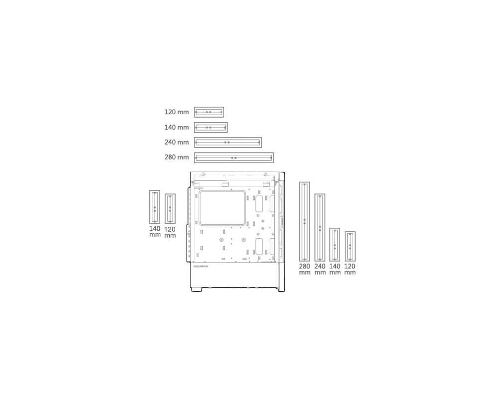 Кутия Cougar Airface RGB, Mid Tower, Черна 11