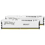 <span>Памет</span> 64GB(2x32) Kingston Fury Beast White DDR5 5200MHz <span class='catalog-num-in-name'>KF552C36BWEK2-64</span> - 