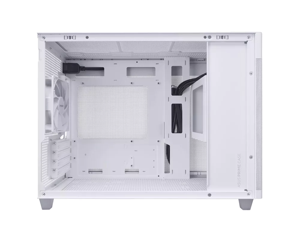 Кутия ASUS PRIME AP201 Mesh, MicroATX, Бяла 2