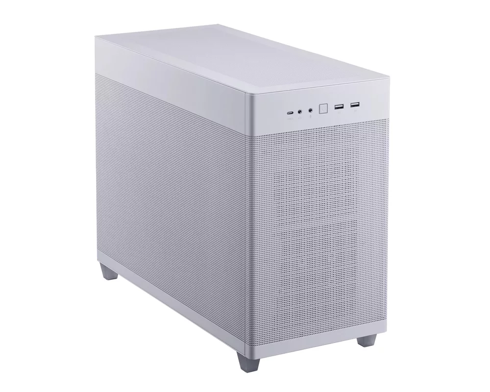 Кутия ASUS PRIME AP201 Mesh, MicroATX, Бяла 5