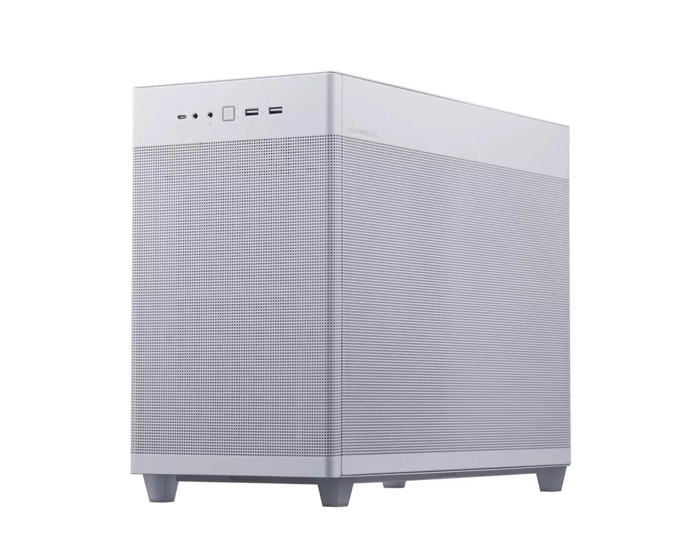 Кутия ASUS PRIME AP201 Mesh, MicroATX, Бяла 8