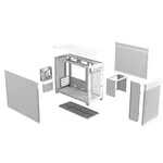 Кутия ASUS PRIME AP201 Mesh, MicroATX, Бяла 10
