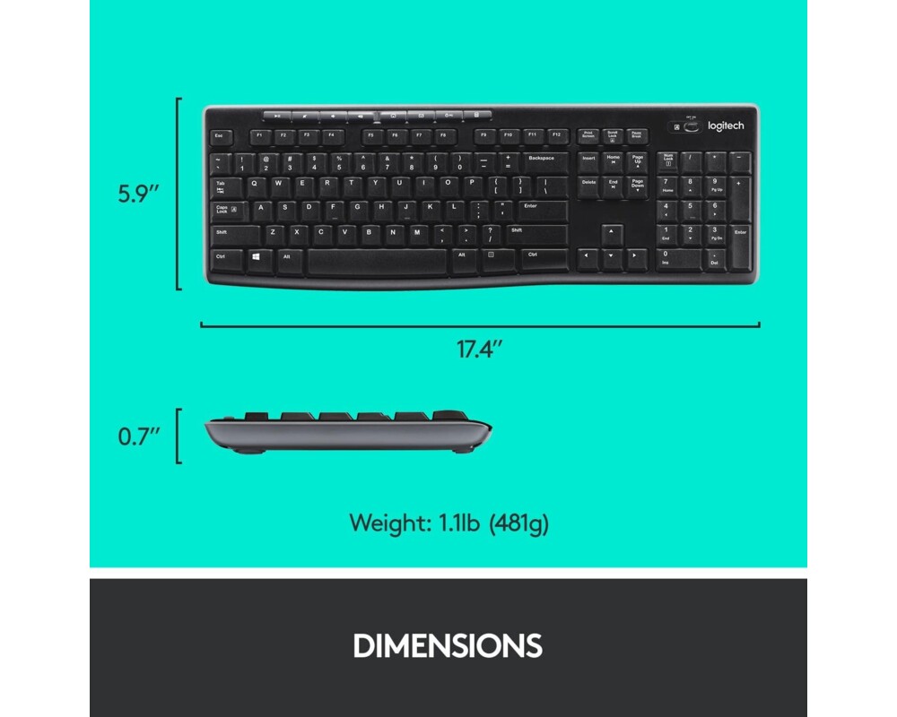 Клавиатура Logitech MK270 - Комплект 4
